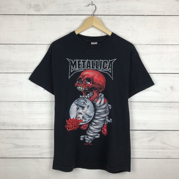 Vintage Tops - Vintage 2004 Metallica Rock Band Tour T-Shirt